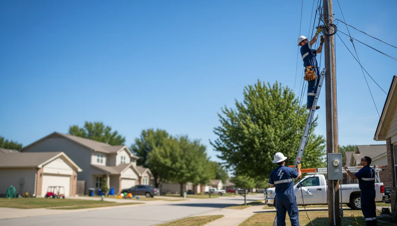 Residential electrician providing installation services in Hickory Plains, AR